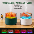 200 mL Salt Crystal Aroma Diffuser with Color-Changing Light
