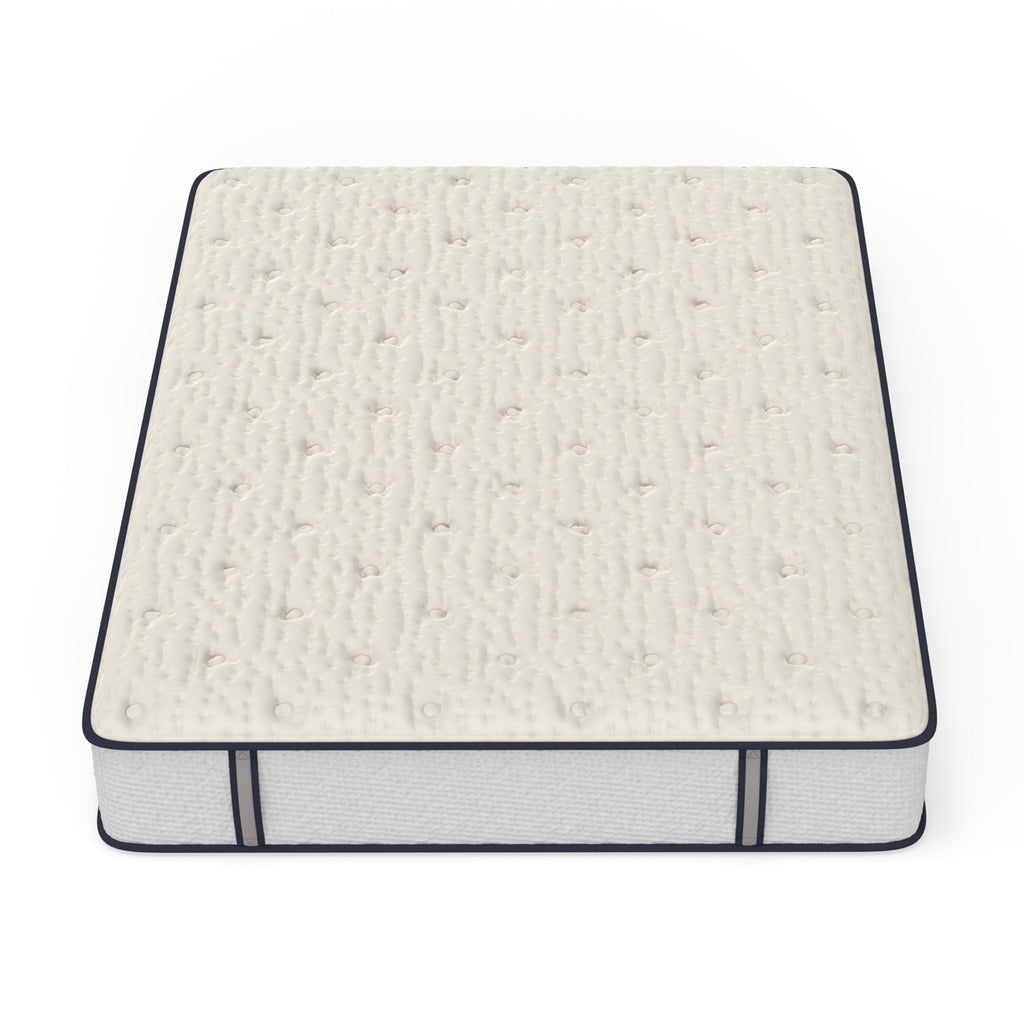 Mattress with textured surface on a white background