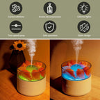 200 mL Salt Crystal Aroma Diffuser with Color-Changing Light