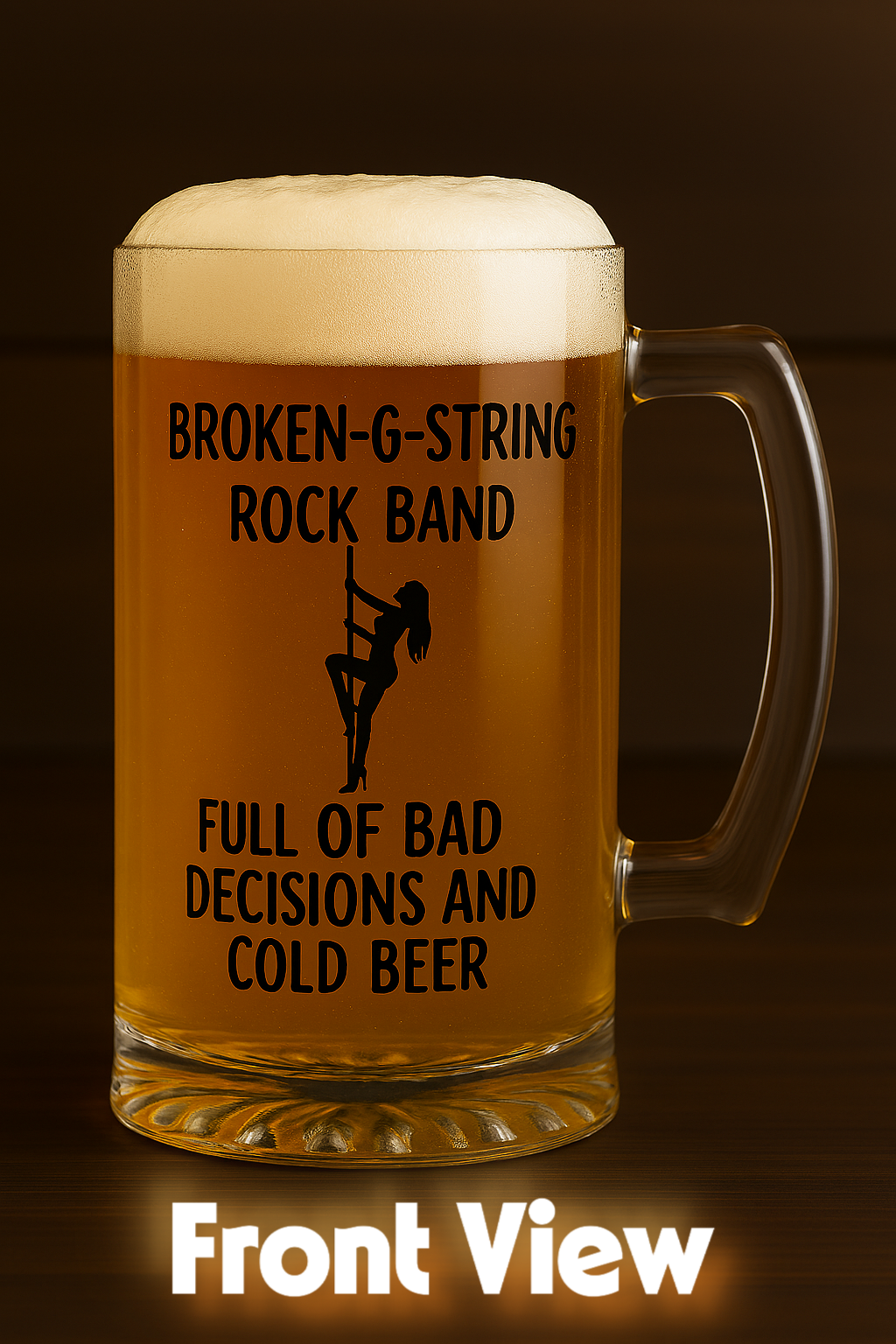 Broken-G-String Rock Band NM- Beer Steins and Pints