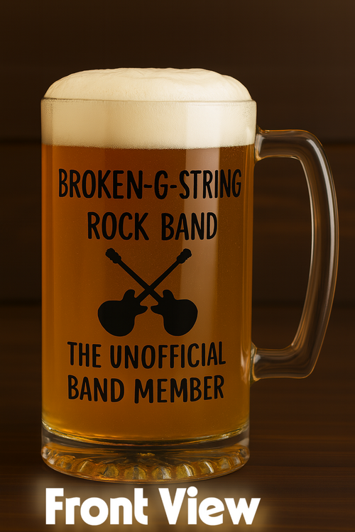 Broken-G-String Rock Band NM- Beer Steins and Pints