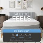 Majestic Sleep Systems - 12" EcoCore Hybrid Deluxe - Medium Plush Mattress