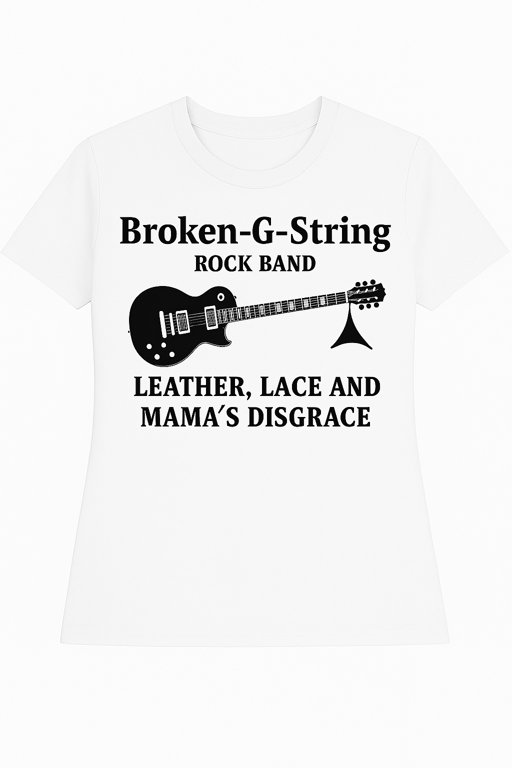 Broken-G-String Rock Band NM- Tee-Shirt : Leather, Lace and.......