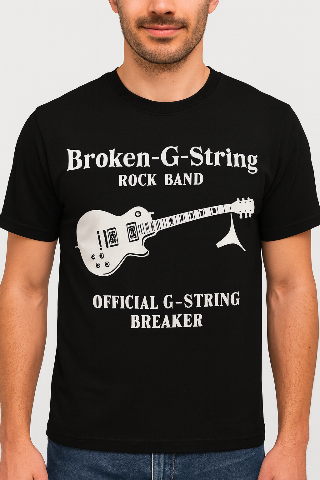 Broken-G-String Rock Band NM- Tee-Shirt : Official G-String.....