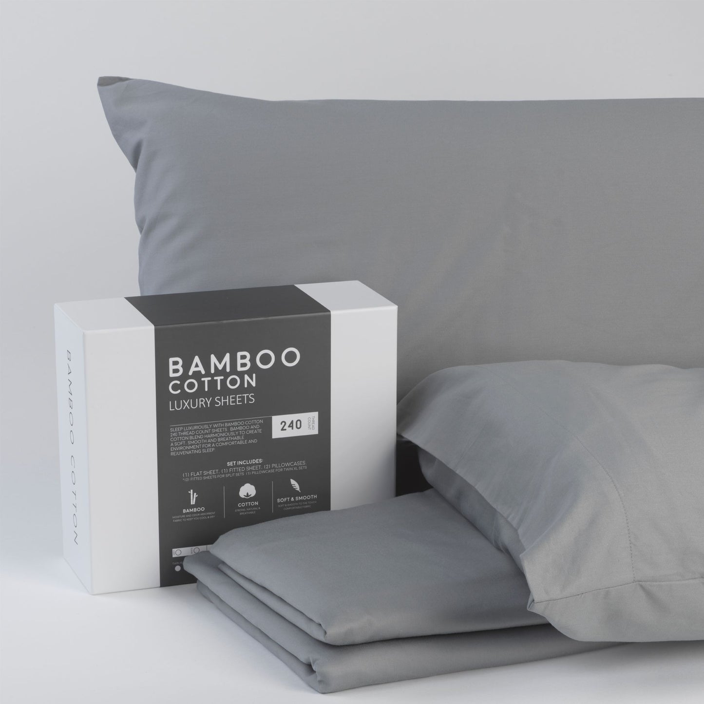 Bamboo Cotton Luxury Bed Sheets - Made with Viscose from Bamboo