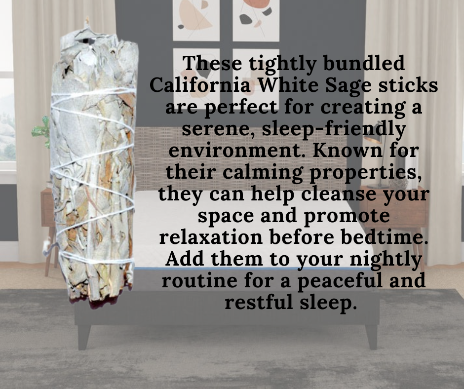 Metaphysically Majestic- California White Sage Smudge Stick 3"