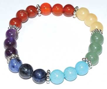 Chakra Harmony Bracelet 8mm by Metaphysically Majestic