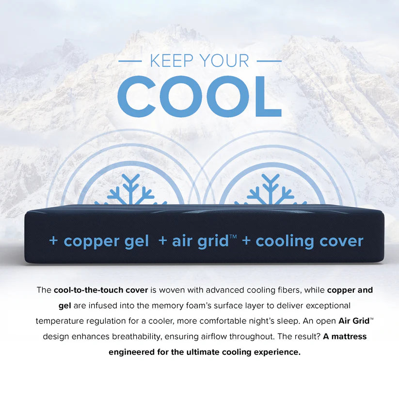 Majestic Sleep Systems 10” ActiveAlign Reactive Copper Medium-Firm Mattress