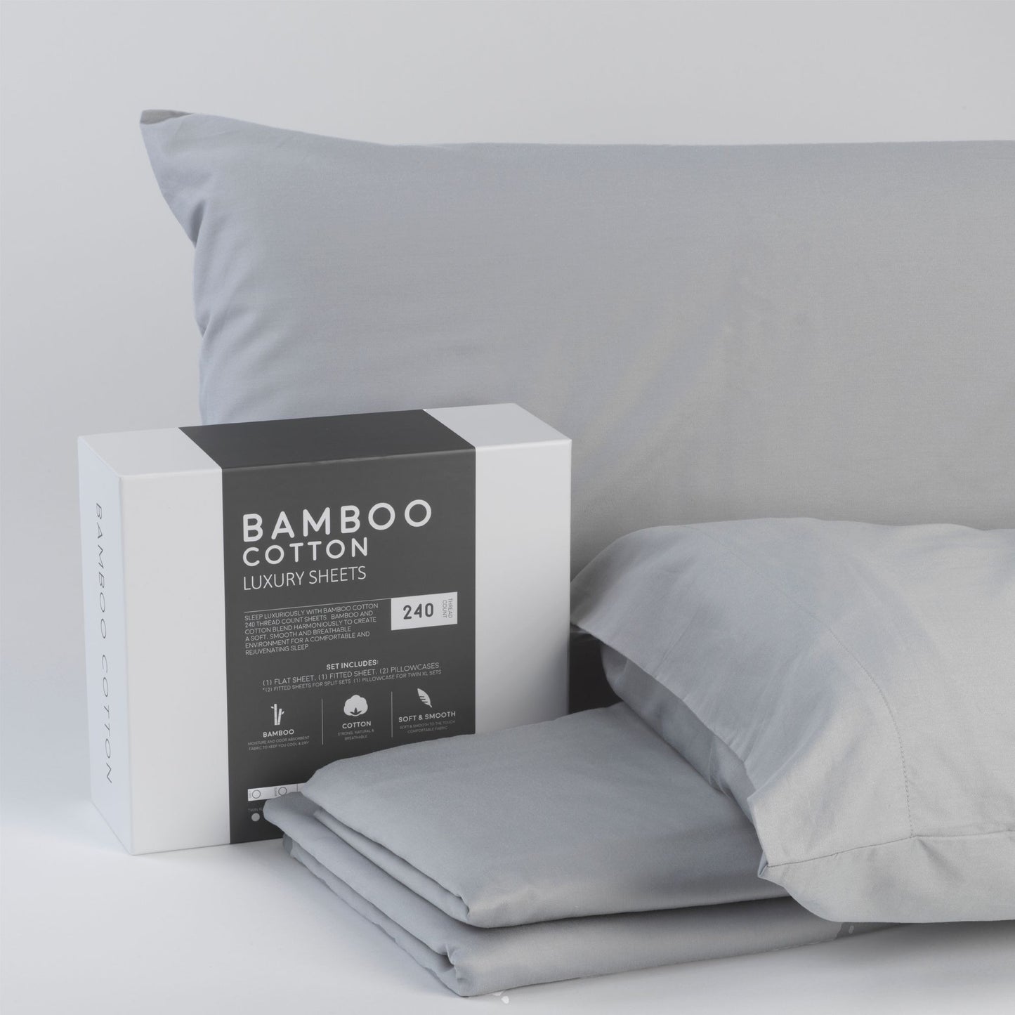 Bamboo Cotton Luxury Bed Sheets - Made with Viscose from Bamboo