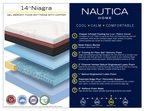 Nautica Home Niagara 14" Gel Memory Foam Copper Infused Mattress