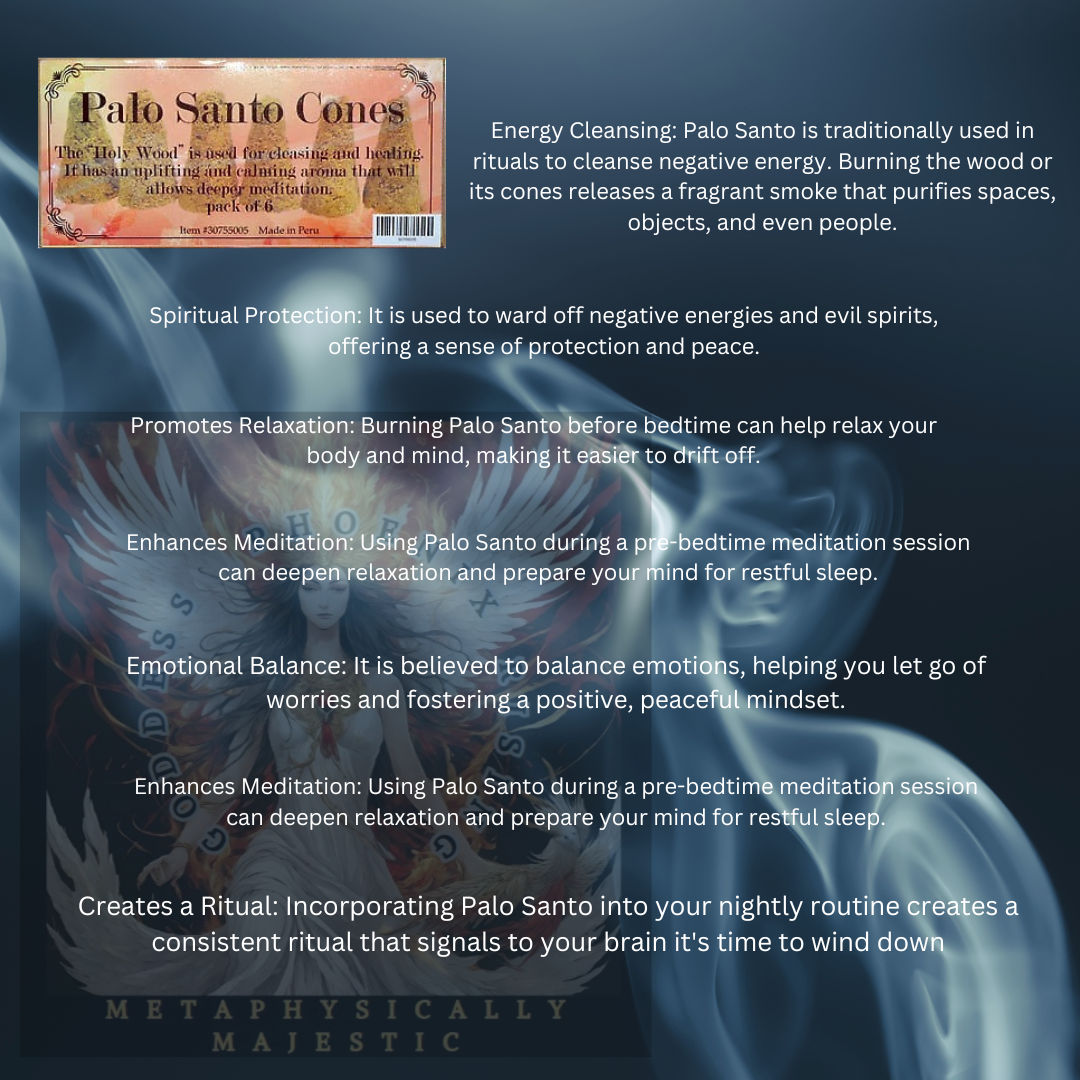 Metaphysically Majestic - Palo Santo Cones Pack of 6
