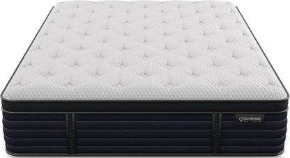 Diamond - Aspen Cool Latex Medium Euro Top 14.5" Hybrid Mattress