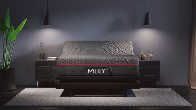 MLILY - PowerCool Medium Sleep System - 11.5" Mattress + innovative fan-cooling base .