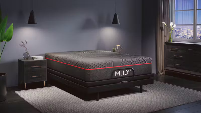 MLILY - PowerCool Medium Sleep System - 11.5" Mattress + innovative fan-cooling base .
