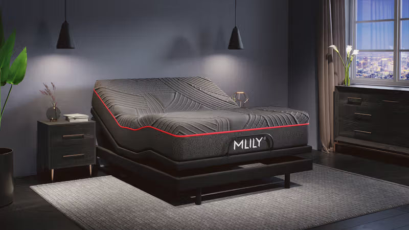 MLILY - PowerCool Medium Sleep System - 11.5" Mattress + innovative fan-cooling base .