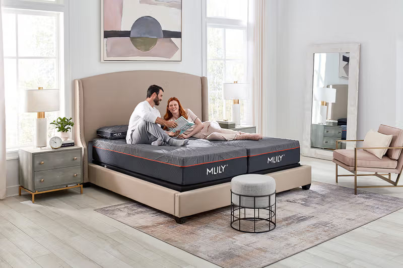 MLILY - PowerCool Medium Sleep System - 11.5" Mattress + innovative fan-cooling base .