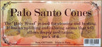 Metaphysically Majestic - Palo Santo Cones Pack of 6